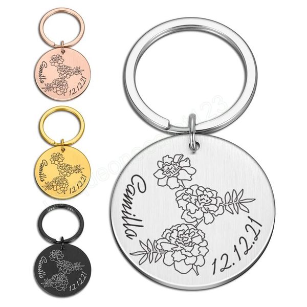 couple keychains personalized original keychain stainless steel round customized date name key pendant gift for boyfriend, Silver
couple keychains personalized original keychain stainless steel round customized date name key pendant gift for boyfriend, Silver