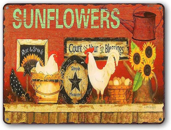 vintage sunflower tin sign farmhouse home wall decor metal signs kitchen wall art -chicken country farm
vintage sunflower tin sign farmhouse home wall decor metal signs kitchen wall art -chicken country farm