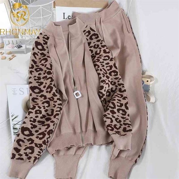 two piece tracksuit long sleeve coat and trousers fashion leopard patchwork knit casual suit set autumn female korean 210331, Gray
two piece tracksuit long sleeve coat and trousers fashion leopard patchwork knit casual suit set autumn female korean 210331, Gray