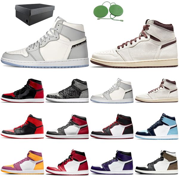 new jumpman basketball shoes 1 1s men women patent bred rebellionaire dark mocha obsidian turbo green court purple black toe outdoor sneaker
new jumpman basketball shoes 1 1s men women patent bred rebellionaire dark mocha obsidian turbo green court purple black toe outdoor sneaker