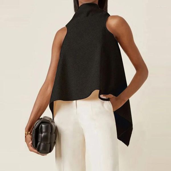 women's t-shirt yeezzi fashion solid color asymmetric split-joint sleeveless vest summer female women clothing for 2022women's ph, White 
women's t-shirt yeezzi fashion solid color asymmetric split-joint sleeveless vest summer female women clothing for 2022women's ph, White