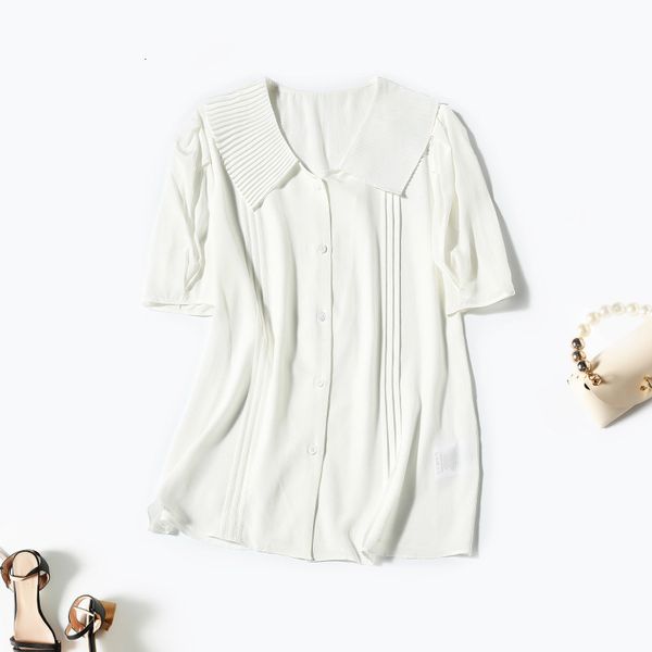 women's blouses & shirts crimp lapel short sleeve silk t-shirt feminine print women's summer boutique fashion blouse yl1y, White
women's blouses & shirts crimp lapel short sleeve silk t-shirt feminine print women's summer boutique fashion blouse yl1y, White