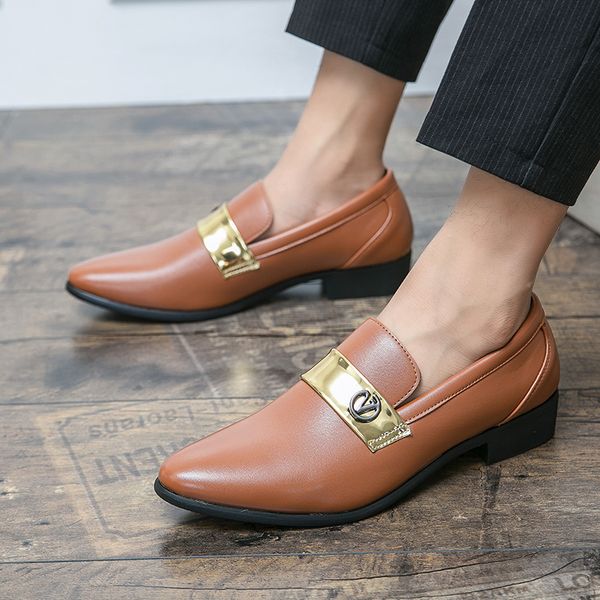 business dress shoes mens italian loafers black pointed metal decorative leather shoes slip on designer casual zapatos de hombre
business dress shoes mens italian loafers black pointed metal decorative leather shoes slip on designer casual zapatos de hombre