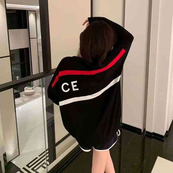 sweater striped color-blocking c letter cardigan jacket female ce22lin loose and thin v-neck ice silk sweater high-quality cashmere long-sle, White;black
sweater striped color-blocking c letter cardigan jacket female ce22lin loose and thin v-neck ice silk sweater high-quality cashmere long-sle, White;black