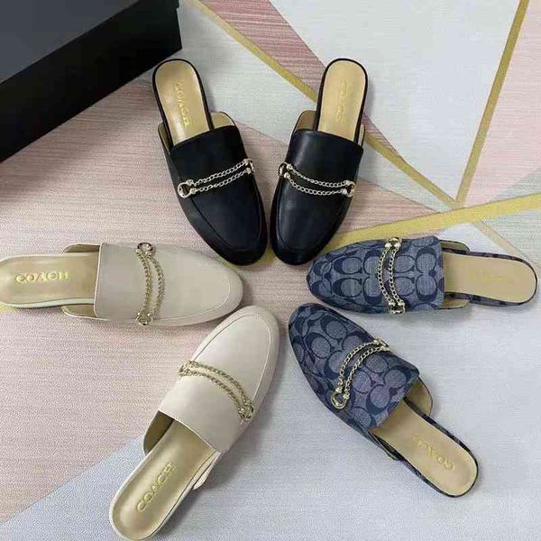 c family new leather chain buckle flat bottom leisure foot cover thick heel sandals women's fashion2022 trendy fashion design all-match, Black
c family new leather chain buckle flat bottom leisure foot cover thick heel sandals women's fashion2022 trendy fashion design all-match, Black