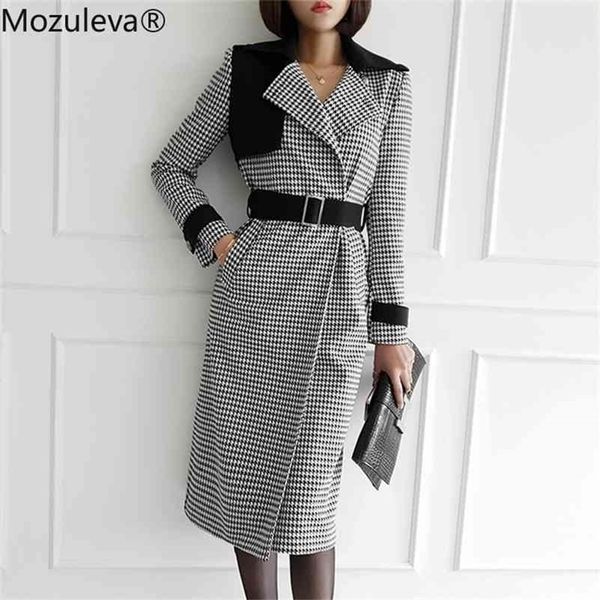double-breasted belted waist splicing plover case cloth winter coat long korean coats women 210416, Tan;black
double-breasted belted waist splicing plover case cloth winter coat long korean coats women 210416, Tan;black