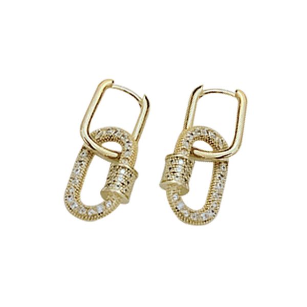 high sense of indifference wind earrings light luxury minority design micro inlaid zircon ring buckle temperament, Golden;silver
high sense of indifference wind earrings light luxury minority design micro inlaid zircon ring buckle temperament, Golden;silver