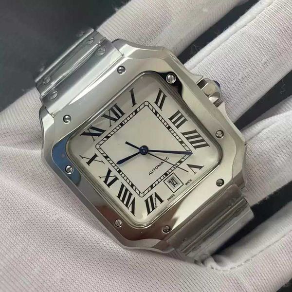 new the square watches 40mm stainless steel mechanical wristwatches case and bracelet fashion mens watches luminous wrist watch, Slivery;brown
new the square watches 40mm stainless steel mechanical wristwatches case and bracelet fashion mens watches luminous wrist watch, Slivery;brown