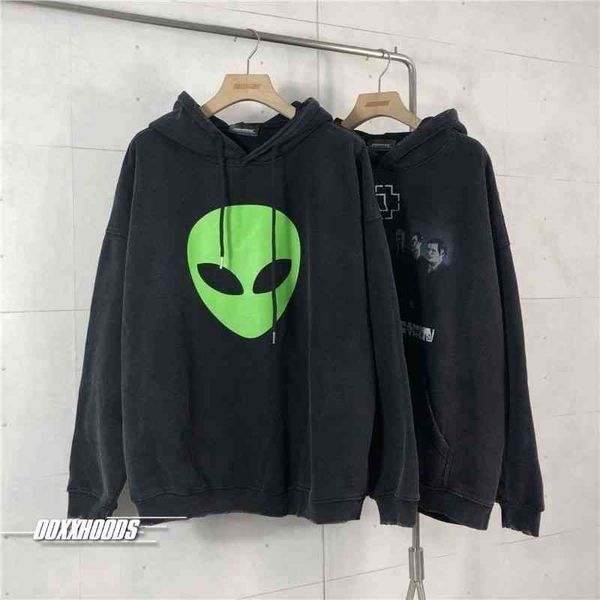 2022 designer bal hoodies and coats jindian film alien in black washed worn out gray printed hooded plush warm men's women's sweat
2022 designer bal hoodies and coats jindian film alien in black washed worn out gray printed hooded plush warm men's women's sweat