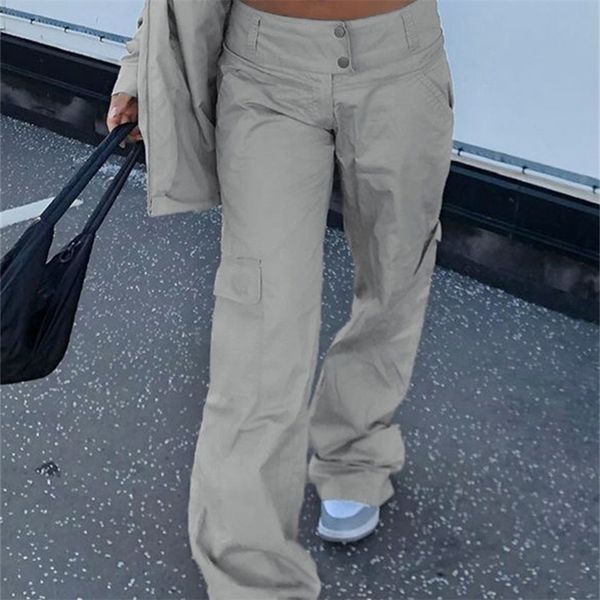 rapcopter y2k grey cargo pants vintage low waisted trousers women baggy pockets fashion streetwear joggers harajuku pants sporty 220803, Black;white
rapcopter y2k grey cargo pants vintage low waisted trousers women baggy pockets fashion streetwear joggers harajuku pants sporty 220803, Black;white
