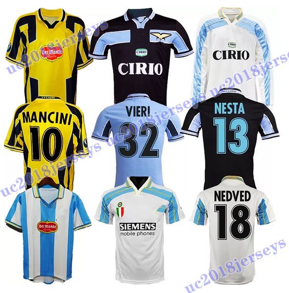 1998 1999 2000 2001 lazio retro soccer jersey vieri salas mihajlovic veron stankovic mancini nesta nedved inzaghi vintage football shirt, Black;yellow
1998 1999 2000 2001 lazio retro soccer jersey vieri salas mihajlovic veron stankovic mancini nesta nedved inzaghi vintage football shirt, Black;yellow