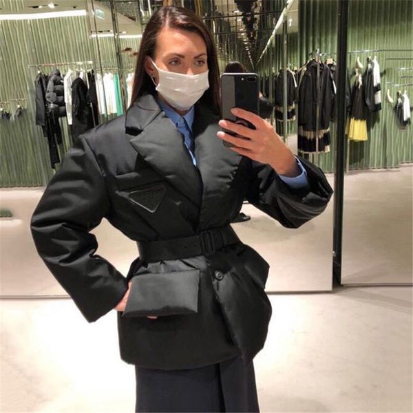 high grade womens down parka coats wholesale parkas coat with belt long sleeve winter outerwear designer jackets for women s, Black
high grade womens down parka coats wholesale parkas coat with belt long sleeve winter outerwear designer jackets for women s, Black