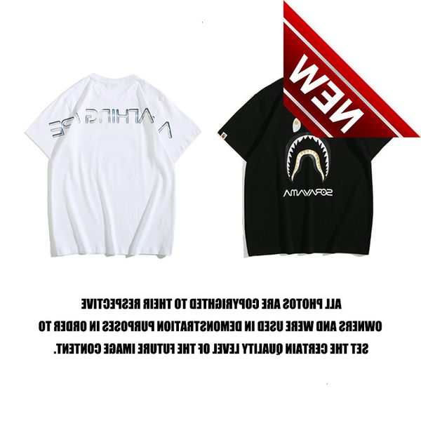 2022 new fashion bap shark head empty pheasant co branded men's and women's short sleeve t-shirt, White;black
2022 new fashion bap shark head empty pheasant co branded men's and women's short sleeve t-shirt, White;black