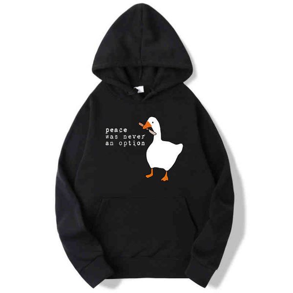 hoodies men 2020 autumn winter sudadera hombre peace was never an option goose hoodie hooded for women sweatshirts, Black
hoodies men 2020 autumn winter sudadera hombre peace was never an option goose hoodie hooded for women sweatshirts, Black