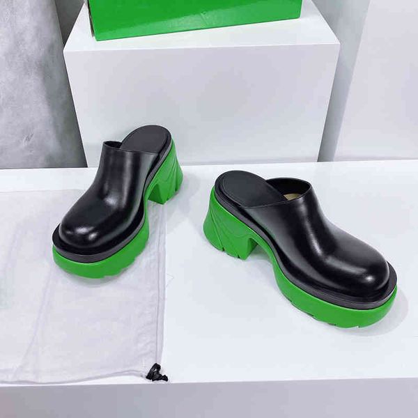 slippers women's shoes wear lazy baotou half slippers, and women thick soled raised round head muller, Black
slippers women's shoes wear lazy baotou half slippers, and women thick soled raised round head muller, Black