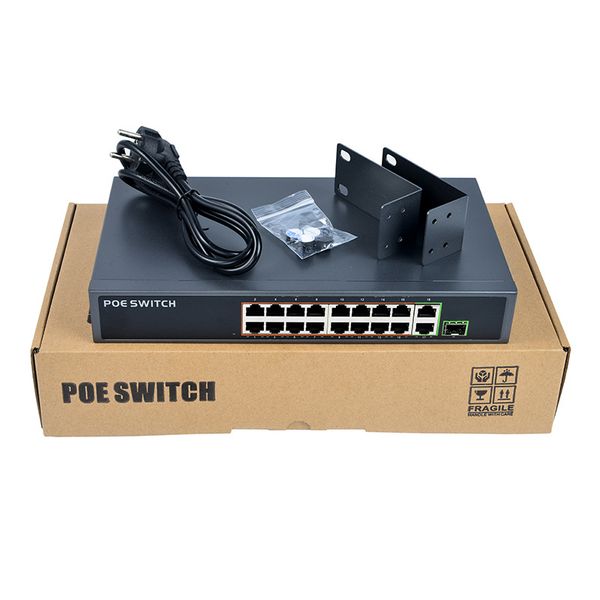 16 ports network ethernet poe switch 10/100m 48v wireless ap 250m ieee 802.3 af/at power over ethernet
16 ports network ethernet poe switch 10/100m 48v wireless ap 250m ieee 802.3 af/at power over ethernet