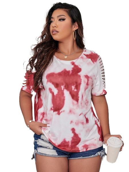 plus tie dye raglan sleeve tee s6z0#, Black
plus tie dye raglan sleeve tee s6z0#, Black