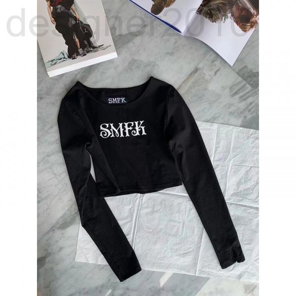 women's t-shirt designer chaopai 22 early spring new letter back cross spice girl street trendsetter short long sleeve t-shirt jcqh, White
women's t-shirt designer chaopai 22 early spring new letter back cross spice girl street trendsetter short long sleeve t-shirt jcqh, White