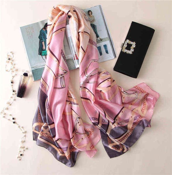 2020 silk scarf women shawls wraps luxury travel pashmina hijab scarfs lady 180x90cm beach scarves foulard female neck headband g220507, Blue;gray
2020 silk scarf women shawls wraps luxury travel pashmina hijab scarfs lady 180x90cm beach scarves foulard female neck headband g220507, Blue;gray