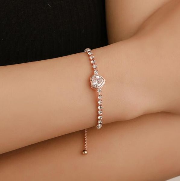 rose gold love heart zircon bracelet for women simple rhinestone ladies bracelet cz jewelry, Golden;silver
rose gold love heart zircon bracelet for women simple rhinestone ladies bracelet cz jewelry, Golden;silver