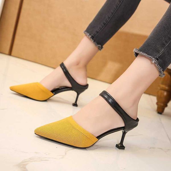 classic luxury paris spring new baotou female korean stilettos lazy net infrared wear sandals designer elling, Black
classic luxury paris spring new baotou female korean stilettos lazy net infrared wear sandals designer elling, Black