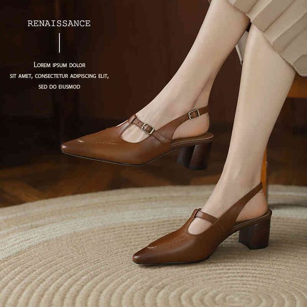 sandals french thick heel baotou sandals women's summer medium high heels versatile temperament pointed back empty single shoes duim, Black
sandals french thick heel baotou sandals women's summer medium high heels versatile temperament pointed back empty single shoes duim, Black