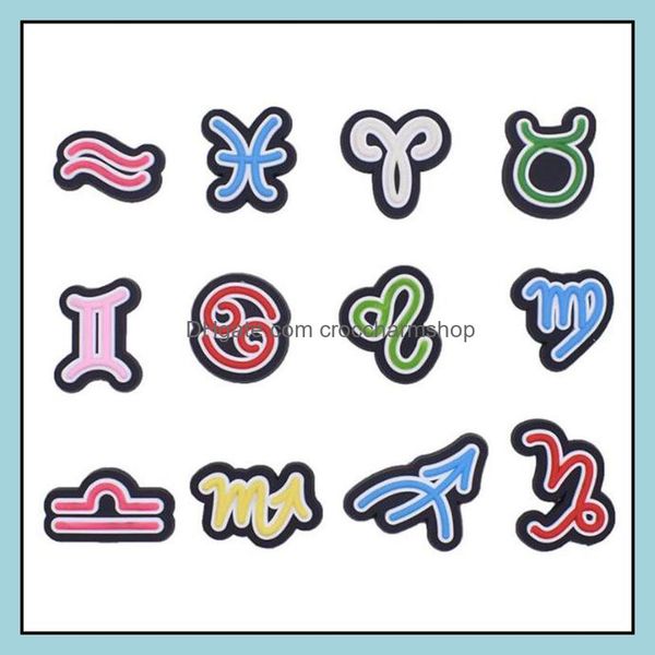 shoe parts accessories shoes colorfs constellation series charms cartoon shoecharms buckle clog charm wristband decoration drop delivery mix, White;pink
shoe parts accessories shoes colorfs constellation series charms cartoon shoecharms buckle clog charm wristband decoration drop delivery mix, White;pink