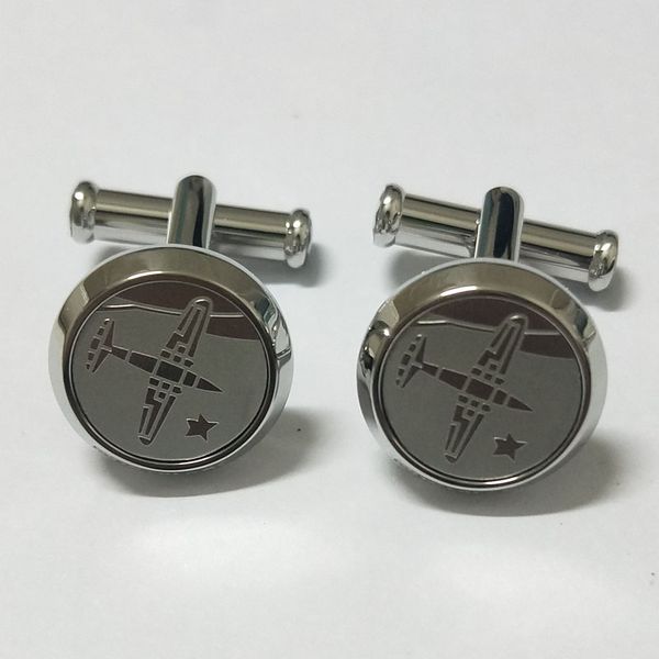 fashion business stainless steel cufflinks in airplane pattern cuff links for men boy friend gift no with box, Silver
fashion business stainless steel cufflinks in airplane pattern cuff links for men boy friend gift no with box, Silver