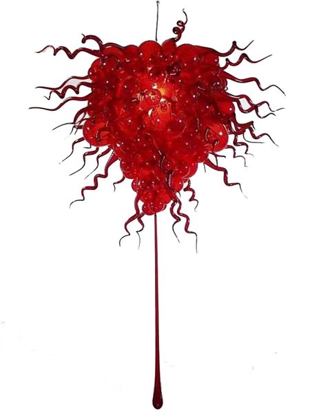 solid red hand blown glass chandelier art home decoration lighting diy design modern style
solid red hand blown glass chandelier art home decoration lighting diy design modern style