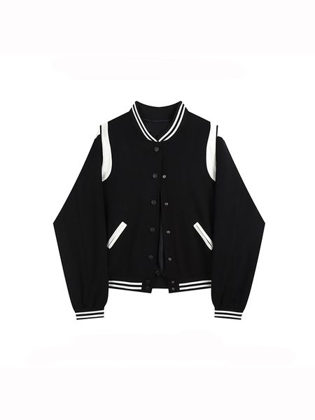 high street splicing jacket hip-hop baseball uniform street casual jacket loose stitching women 2022 new, Black;brown
high street splicing jacket hip-hop baseball uniform street casual jacket loose stitching women 2022 new, Black;brown