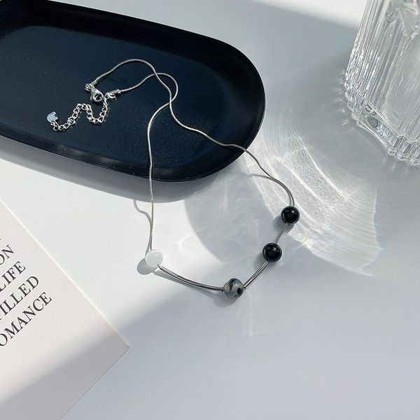 pendant necklaces u-magical simple stylish silver color metal chokers necklace for women girls asymmetric black round bead opals jewelry
pendant necklaces u-magical simple stylish silver color metal chokers necklace for women girls asymmetric black round bead opals jewelry