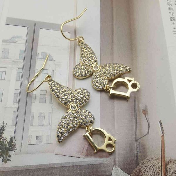 2022 factory wholesale new hong kong style butterfly full diamond simple celebrities light luxury high sense earrings women i, Golden
2022 factory wholesale new hong kong style butterfly full diamond simple celebrities light luxury high sense earrings women i, Golden
