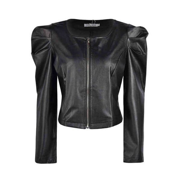 2022 spring new women faux leather jacket biker coat turndown collar pu motorcycle jackets loose streetwear outerwear l220728, Black
2022 spring new women faux leather jacket biker coat turndown collar pu motorcycle jackets loose streetwear outerwear l220728, Black