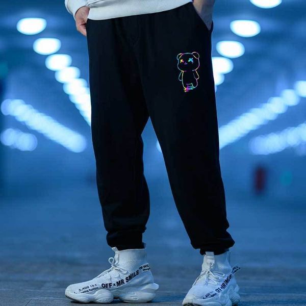men pants casual loose rainbow bear sweatpants harajuku streetwear joggers long trousers sport train pants plus size wholesale 220608, Black
men pants casual loose rainbow bear sweatpants harajuku streetwear joggers long trousers sport train pants plus size wholesale 220608, Black