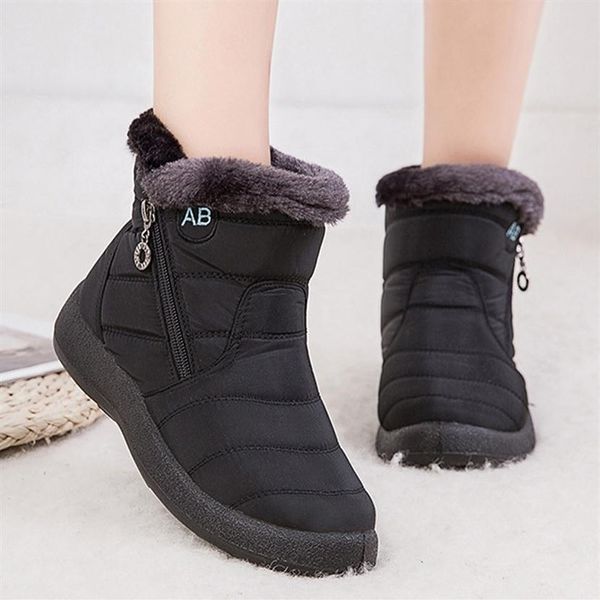 ankle for fur warm snow female shoes waterproof padded boots winter booties women footwear y200114258f, Black
ankle for fur warm snow female shoes waterproof padded boots winter booties women footwear y200114258f, Black