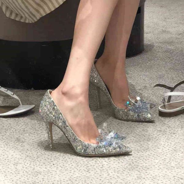 dress shoes wedding shoes female crystal princess banquet bridal wedding dress silver high heels thin 8k9a, Black
dress shoes wedding shoes female crystal princess banquet bridal wedding dress silver high heels thin 8k9a, Black