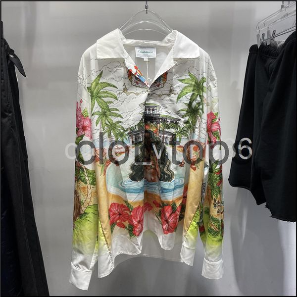 casablanca hawaiian island scenery long sleeve shirt lazy holiday style cotton casual men's shirtzxut, White;black
casablanca hawaiian island scenery long sleeve shirt lazy holiday style cotton casual men's shirtzxut, White;black