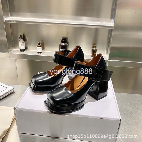 dress shoes mary jane shoes women's summer french herringbone belt thick heels single square head hepburn small leather, Black
dress shoes mary jane shoes women's summer french herringbone belt thick heels single square head hepburn small leather, Black