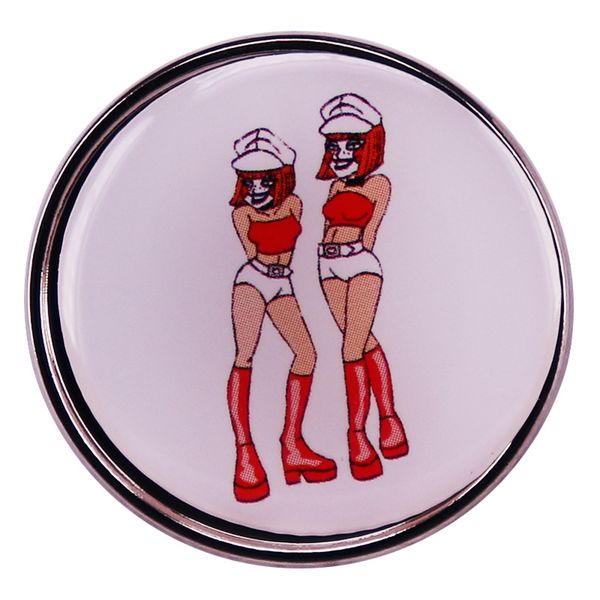 halle quinn's granddaughter twin sister deedeedee brooch clothes hat pin badge jewelry, Blue
halle quinn's granddaughter twin sister deedeedee brooch clothes hat pin badge jewelry, Blue
