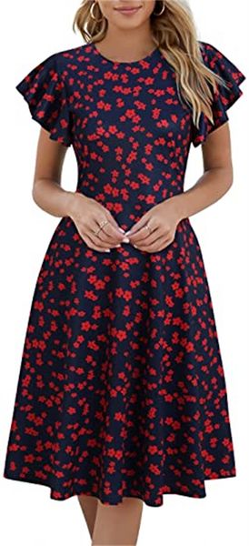 & tees women's semi-formal drape sleeves v back work trim horn cocktail party wedding guest dress with pockets, White
& tees women's semi-formal drape sleeves v back work trim horn cocktail party wedding guest dress with pockets, White