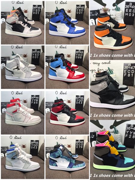2021 with box jumpman 1 1s mens basketball shoes lucky green tokyo bio hack dark mocha unc chicago obsidian sneakers trainers size 36-46
2021 with box jumpman 1 1s mens basketball shoes lucky green tokyo bio hack dark mocha unc chicago obsidian sneakers trainers size 36-46