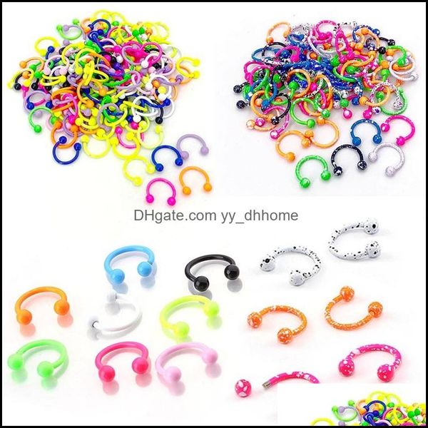 nose rings studs body jewelry 10pcs / lot c shape ball stainless steel hoop painted balls circars horseshoes barbell ring piercing 273 dro, Silver
nose rings studs body jewelry 10pcs / lot c shape ball stainless steel hoop painted balls circars horseshoes barbell ring piercing 273 dro, Silver
