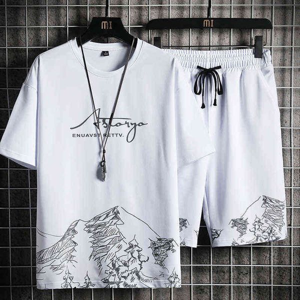 men's t-shirt shorts set summer breathable casual t shirt running fashion harajuku printed male sport suit 2022 new, Gray
men's t-shirt shorts set summer breathable casual t shirt running fashion harajuku printed male sport suit 2022 new, Gray