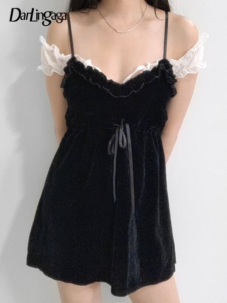 vintage fashion y2k ruffles patchwork strap black dresses for women goth drawstring lace up summer dress outfits cute, Black;gray
vintage fashion y2k ruffles patchwork strap black dresses for women goth drawstring lace up summer dress outfits cute, Black;gray