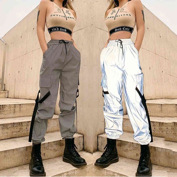women's pants & capris 2022 spring and summer women's fashion high waist reflective lace up work clothes casual pants street shoot, Black;white
women's pants & capris 2022 spring and summer women's fashion high waist reflective lace up work clothes casual pants street shoot, Black;white