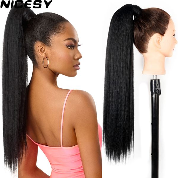 costume accessories synthetic straight long yaki ponytail hair extension 24 inch magic paste heat resistant wrap around ponytail for black w, Silver
costume accessories synthetic straight long yaki ponytail hair extension 24 inch magic paste heat resistant wrap around ponytail for black w, Silver