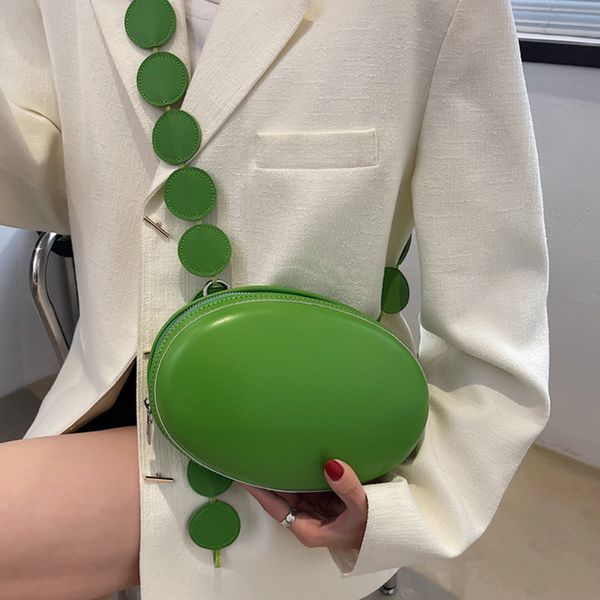 women crossbody bag purse summer oval small shoulder bags handbag solid color leather chest suits220709
women crossbody bag purse summer oval small shoulder bags handbag solid color leather chest suits220709
