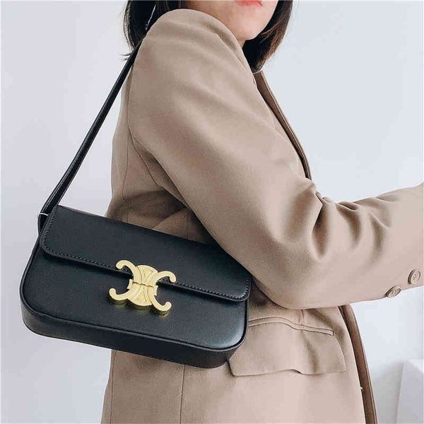 high triumphal arch leather women's 2022 new style small bag 2022 brand trend fashion design ladies handbags