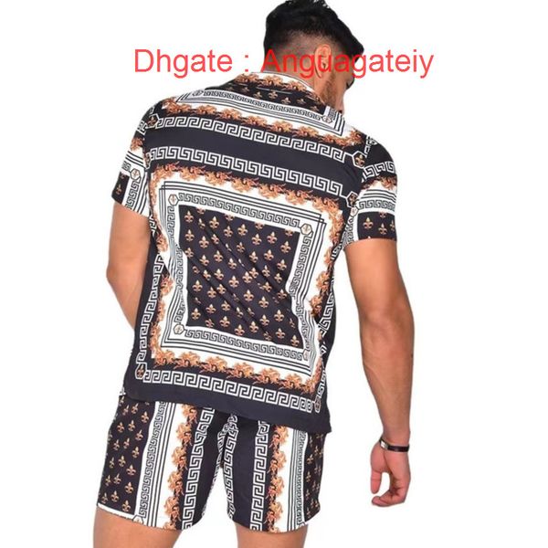 luxury men's casual shirts men tracksuits hawaiian sets printing summer short sleeve button shirt fashion beach shorts tees streetwear, White;black
luxury men's casual shirts men tracksuits hawaiian sets printing summer short sleeve button shirt fashion beach shorts tees streetwear, White;black