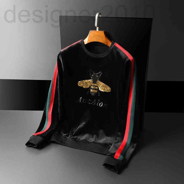 men's hoodies & sweatshirts designer autumn and winter plush golden velvet sweater men's pullover slim fitting black embroidery br
men's hoodies & sweatshirts designer autumn and winter plush golden velvet sweater men's pullover slim fitting black embroidery br